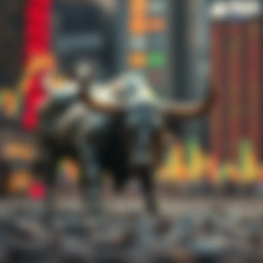 Visual representation of a bull market trend in cryptocurrency