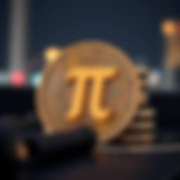 Symbol of Pi Coin representing its digital currency nature