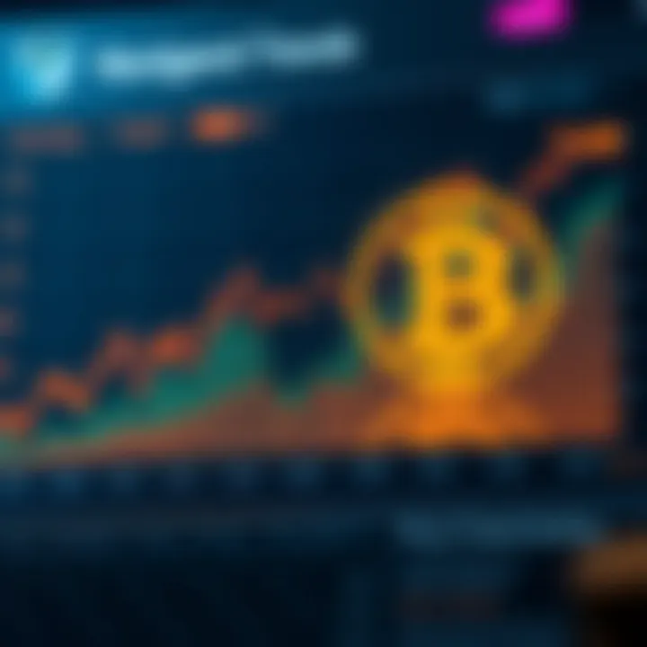 An insightful chart depicting market dynamics and price fluctuations of cryptocurrencies over time.